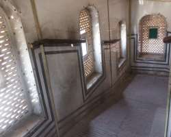 The building has five stories but no stairs to rea The building has five stories but no stairs to reach the above floors, there are only ramps to reach the upper floors. It looks like a shape of honeyc